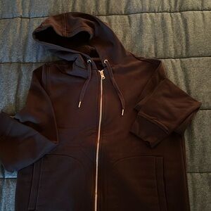 Navy zippered hoody from Banana Republic